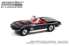 Chevrolet  - Corvette 1967 black - 1:64 - GreenLight - 37240A - gl37240A | Toms Modelautos