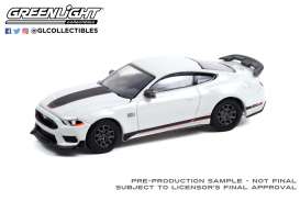 Ford  - Mustang Mach 1 2021 grey - 1:64 - GreenLight - 37240F - gl37240F | Toms Modelautos