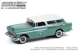 Chevrolet  - Nomad 1955 green/white - 1:64 - GreenLight - 36040A - gl36040A | Toms Modelautos