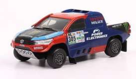 Toyota  - Hilux 2017 red/blue/black - 1:43 - Magazine Models - 305 - MAGDK305 | Toms Modelautos