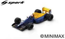 Tyrrell  - 018 1989 blue/yellow - 1:43 - Spark - S1887 - spaS1887 | Toms Modelautos
