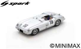 Mercedes Benz  - 300 SLR 1955 white - 1:43 - Spark - S4733 - spaS4733 | Toms Modelautos