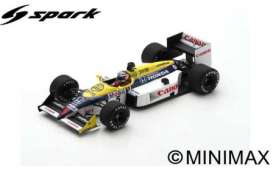 Williams  - FW11B 1987 white/black/yellow - 1:43 - Spark - S7482 - spaS7482 | Toms Modelautos