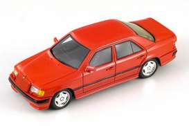Mercedes Benz  - 1987 red - 1:43 - Spark - S1042 - spaS1042 | Toms Modelautos