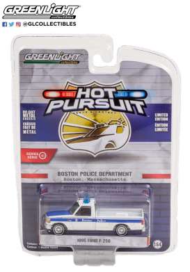 Ford - F-250 1995 white/blue - 1:64 - GreenLight - 42980C - gl42980C | Toms Modelautos Ford - F-250 1995 white/blue - 1:64 - GreenLight - 42980C - gl42980C | Toms Modelautos