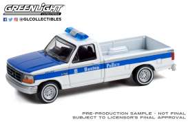 Ford - F-250 1995 white/blue - 1:64 - GreenLight - 42980C - gl42980C | Toms Modelautos Ford - F-250 1995 white/blue - 1:64 - GreenLight - 42980C - gl42980C | Toms Modelautos