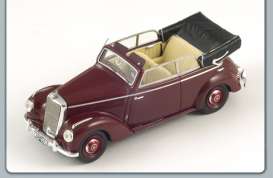 Mercedes Benz  - 1954 burgundy - 1:43 - Spark - S1002 - spaS1002 | Toms Modelautos
