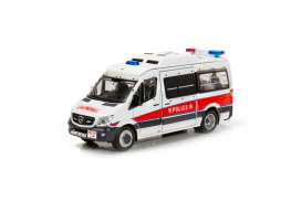 Mercedes Benz  - Sprinter facelift white/red/black - 1:64 - Tiny Toys - ATC64621 - tinyATC64621 | Toms Modelautos