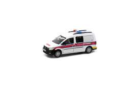 Volkswagen  - Caddy Police white/red - 1:64 - Tiny Toys - ATC64915 - tinyATC64915 | Toms Modelautos