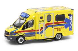 Mercedes Benz  - Sprinter yellow/red/blue - 1:76 - Tiny Toys - ATC65078 - tinyATC65078 | Toms Modelautos