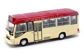 Toyota  - Coaster B70 red/beige - 1:76 - Tiny Toys - ATC65034 - tinyATC65034 | Toms Modelautos