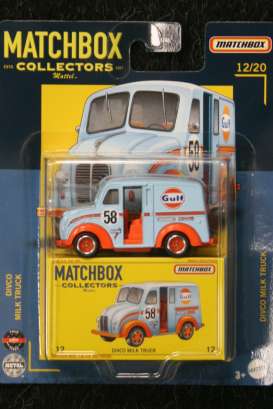 Divco - Milk Truck 1948 blue/orange - 1:64 - Matchbox - GRK29 - MBGRK29 | Toms Modelautos Divco - Milk Truck 1948 blue/orange - 1:64 - Matchbox - GRK29 - MBGRK29 | Toms Modelautos