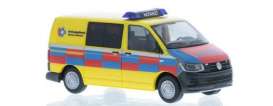 Volkswagen  - T6 yellow/blue/red - 1:87 - Rietze - 53718 - RZ53718 | Toms Modelautos