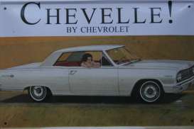 Tac Signs  - Chevrolet white/yellow - Tac Signs - TACMk3D43 - TACMk3D43 | Toms Modelautos