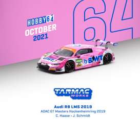 Audi - R8 LMS 2019 pink - 1:64 - Tarmac - T64-04319BWT - TC-T64-04319BWT | Toms Modelautos Audi - R8 LMS 2019 pink - 1:64 - Tarmac - T64-04319BWT - TC-T64-04319BWT | Toms Modelautos