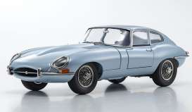 Jaguar  - E Type  silver blue - 1:18 - Kyosho - 08954SBL - kyo8954SBL | Toms Modelautos