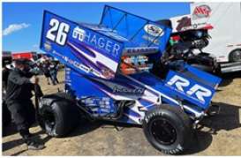 Sprint Car  - 2021 blue/white - 1:18 - Acme Diecast - A1809518 - Acme1809518 | Toms Modelautos