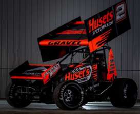 Sprint Car  - 2021 black/red - 1:64 - Acme Diecast - A6401001 - Acme6401001 | Toms Modelautos