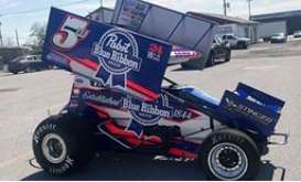 Sprint Car  - 2021 blue/white - 1:64 - Acme Diecast - A6401004 - Acme6401004 | Toms Modelautos