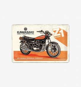 Tac Signs 3D  - Kawasaki orange/beige/black - Tac Signs - NA22284 - tacM3D22284 | Toms Modelautos