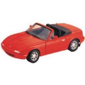 Mazda  - Miata MX-5 red - 1:24 - Motor Max - 73262r - mmax73262r | Toms Modelautos