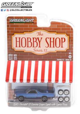 Chevrolet  - El Camino 1980 blue - 1:64 - GreenLight - 97120C - gl97120C | Toms Modelautos