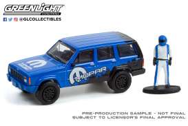 Jeep  - Cherokee 2001 blue/black - 1:64 - GreenLight - 97120E - gl97120E | Toms Modelautos