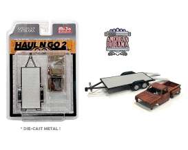 Figures  - Trailer 2021 silver/black - 1:64 - American Diorama - 38378 - AD38378 | Toms Modelautos