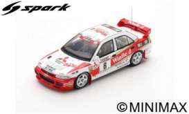 Mitsubishi  - Lancer 1996 white/red - 1:43 - Spark - S6513 - spas6513 | Toms Modelautos