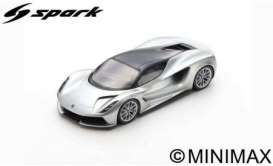 Lotus  - Evija 2020 silver/black - 1:43 - Spark - S8218 - spas8218 | Toms Modelautos