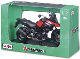 Suzuki  - V-Storm black/red - 1:12 - Maisto - 32711 - mai32711 | Toms Modelautos