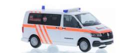 Volkswagen  - T6.1 white/orange - 1:87 - Rietze - 53742 - RZ53742 | Toms Modelautos