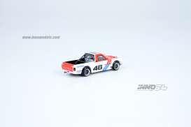 Datsun  - Sunny Hakatora pick-up #46 2021 red/white/blue - 1:64 - Inno Models - in64-HKT-BRE46 - in64HKT-BRE46 | Toms Modelautos