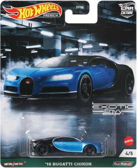 Bugatti  - Chiron blue/black - 1:64 - Hotwheels - GRJ76 - hwmvGRJ76 | Toms Modelautos