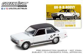 Datsun  - 510 1969 white - 1:64 - GreenLight - 39090A - gl39090A | Toms Modelautos