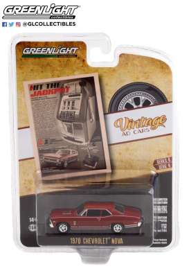 Chevrolet  - Nova 1970 red - 1:64 - GreenLight - 39090C - gl39090C | Toms Modelautos