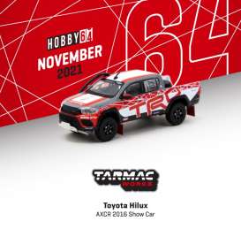 Toyota - Hilux red/white - 1:64 - Tarmac - T64-041-16TRD - TC-T64-04116TRD | Toms Modelautos Toyota - Hilux red/white - 1:64 - Tarmac - T64-041-16TRD - TC-T64-04116TRD | Toms Modelautos