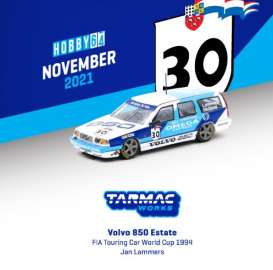 Volvo  - 850 Estate 1994 blue/white - 1:64 - Tarmac - T64-039-94WC30 - TC-T64-03994WC30 | Toms Modelautos