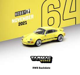 Porsche - RWB Backdate yellow - 1:64 - Tarmac - T64-046-YL - TC-T64-046YL | Toms Modelautos Porsche - RWB Backdate yellow - 1:64 - Tarmac - T64-046-YL - TC-T64-046YL | Toms Modelautos