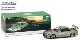 Nissan  - Skyline GT-R R34 1999 millennium jade - 1:18 - GreenLight - 19033 - gl19033 | Toms Modelautos
