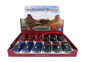 Chevrolet  - Silverado black - 1:46 - Kinsmart - 5381Dbk - KT5381Dbk | Toms Modelautos