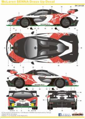 McLaren  - Senna  - 1:24 - S.K. Decals - 24129 - SK24129 | Toms Modelautos