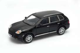 Porsche  - Cayenne turbo 2002 black - 1:24 - Welly - 22431bk - welly22431bk | Toms Modelautos