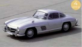 Mercedes Benz  - 300 SL 1954 silver - 1:18 - Norev - 183850 - nor183850 | Toms Modelautos