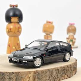 Honda  - CRX 1990 black - 1:18 - Norev - 188010 - nor188010 | Toms Modelautos