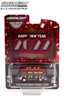 Volkswagen  - Type 2 Panel 2022 black/red - 1:64 - GreenLight - 30319 - gl30319 | Toms Modelautos