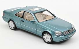 Mercedes Benz  - CL600 Coupe 1997 blue metallic - 1:18 - Norev - 183448 - nor183448 | Toms Modelautos