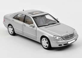 Mercedes Benz  - S600 1998 silver - 1:18 - Norev - 183810 - nor183810 | Toms Modelautos