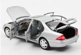Mercedes Benz  - S600 1998 silver - 1:18 - Norev - 183810 - nor183810 | Toms Modelautos