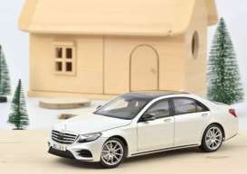 Mercedes Benz  - S-Class AMG line 2018 white metallic - 1:18 - Norev - 183792 - nor183792 | Toms Modelautos